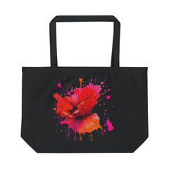 Large Eco Tote - Vibrant Floral Art Reusable Bag for Shopping & Eco-Friendly Living