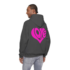 Cozy Love Heart Hoodie | Unisex Sweatshirt for Valentine's Day, Gift for Her, Celebrations, Casual Wear, Anniversary