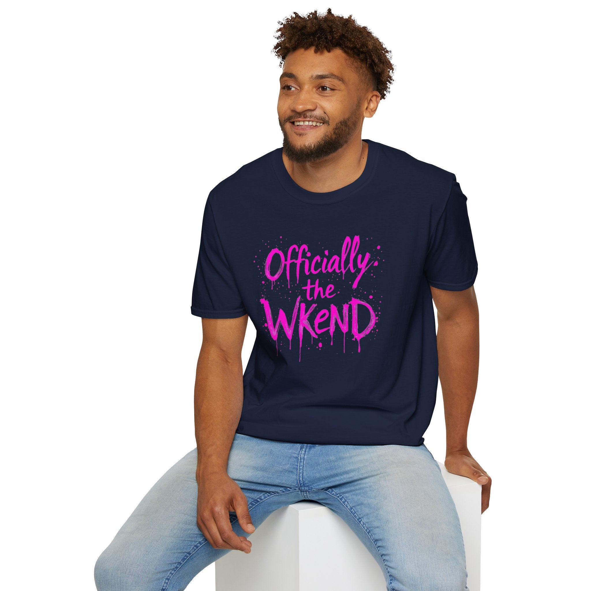 Officially the Wkend Unisex T-Shirt, Weekend Shirt, Fun Graphic Tee, Casual Summer Wear, Gift for Friends, Relaxed Style