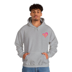 Vibrant Heart Print Hoodie - Funky Sweatshirt for Cozy Days, Perfect for Gifts, Casual Wear, Festivals, and Everyday Comfort