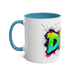 Glamorous Two-Tone Coffee Mug - 'DEAL' Design, 11oz - Perfect for Coffee Lovers and Gift Giving!