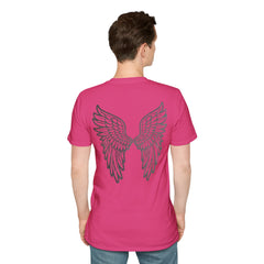 Angel Wings Unisex T-Shirt, Softstyle Tee, Cute Gift, Casual Wear, Inspirational Shirt, Everyday Comfort