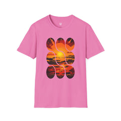 Sunset Inspired Unisex T-Shirt, Colorful Graphic Tee, Retro Summer Apparel, Gift for Friends, Casual Weekend Wear