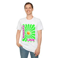 Retro Summer Love T-Shirt | Unisex, Colorful Graphic Tee, Perfect for Festivals, Beach Days, and Summer Celebrations