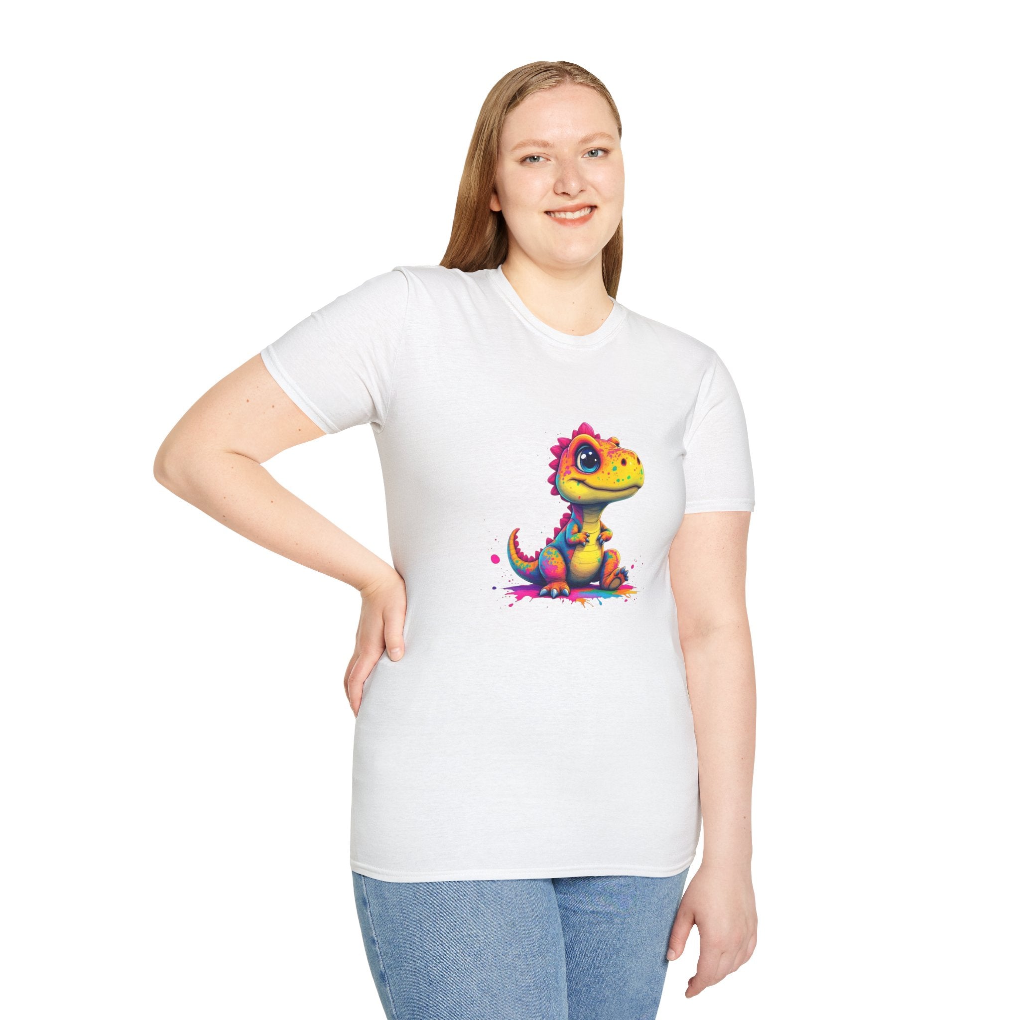 Cute Dinosaur T-Shirt, Fun Graphic Tee, Kids Birthday Gift, Dino Lover Apparel, Unisex Casual Wear