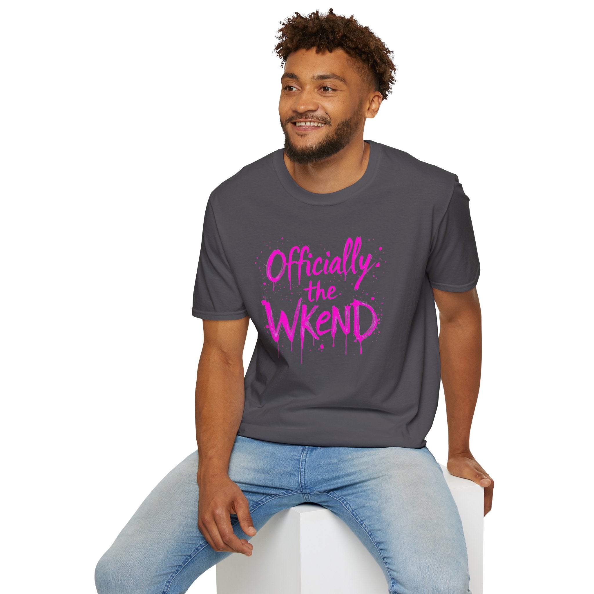 Officially the Wkend Unisex T-Shirt, Weekend Shirt, Fun Graphic Tee, Casual Summer Wear, Gift for Friends, Relaxed Style