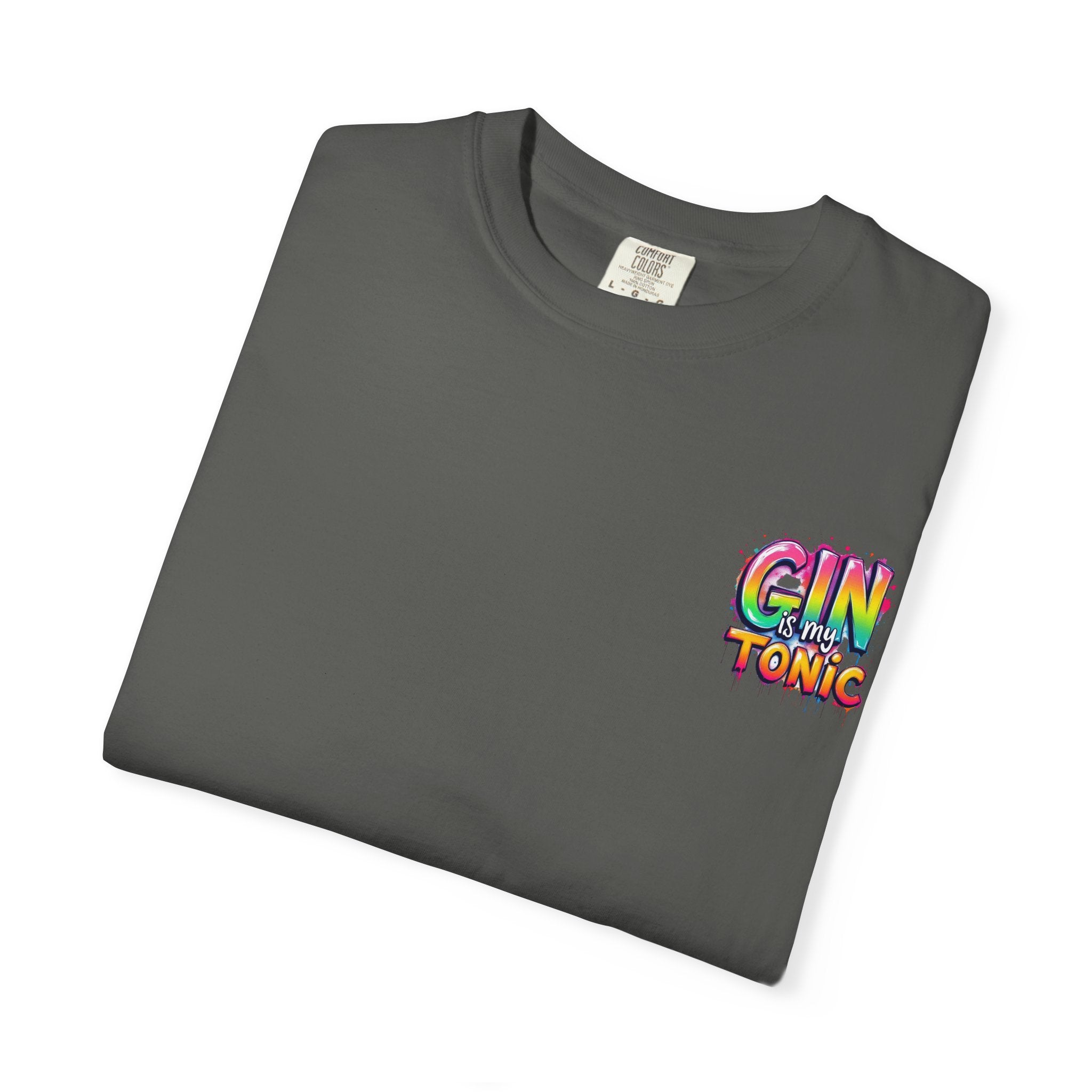 Gin is my Tonic Graphic T-Shirt, Unisex Vintage Tee, Perfect for Festivals, Beach Days, and Casual Wear, Gift for Sun Lovers