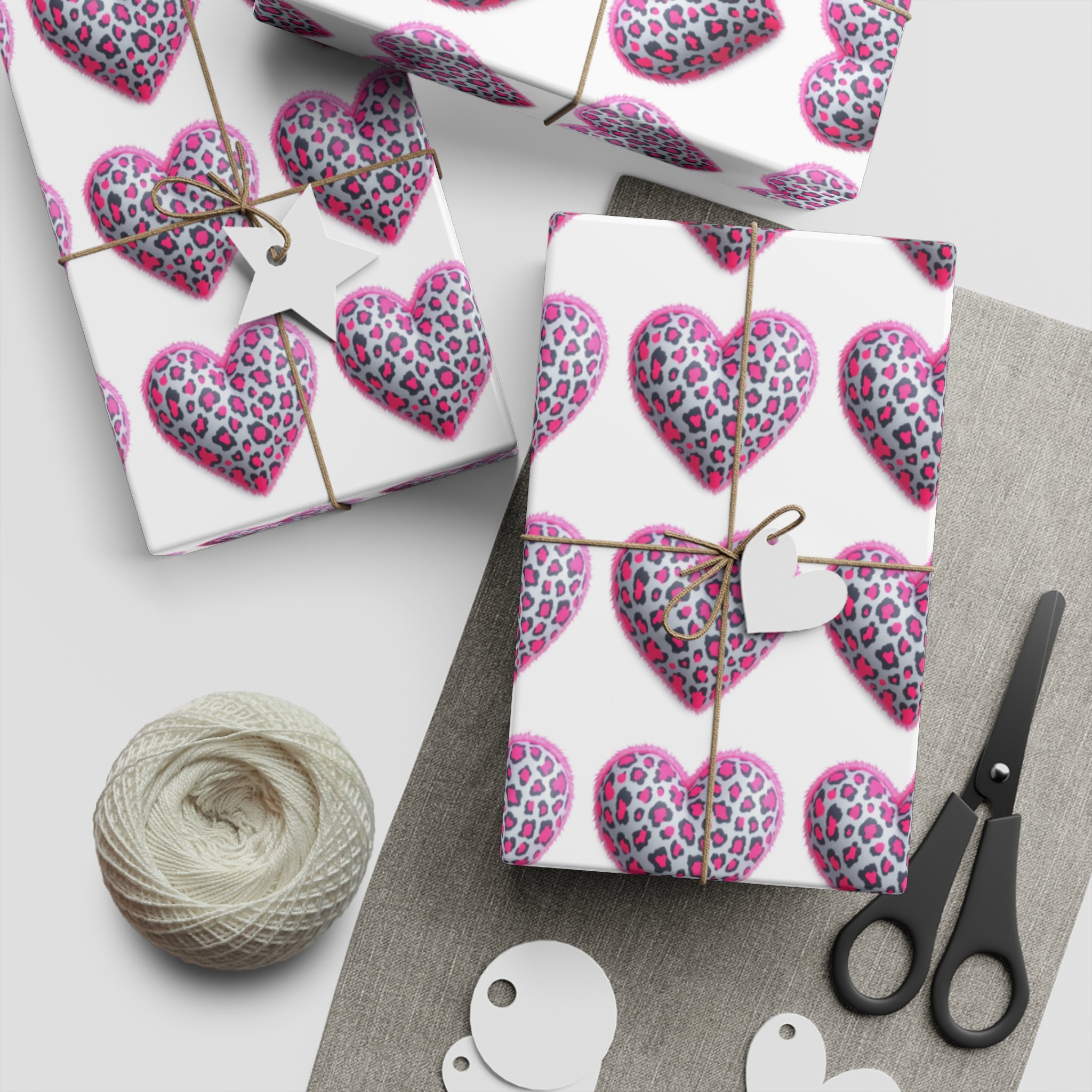 Heart Pattern Gift Wrapping Paper Sheets - Perfect for Valentine's Day, Birthdays, Anniversaries, Celebrations, and Special Occasions