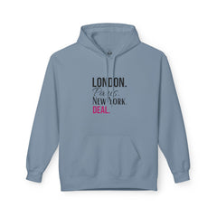Stylish Travel Cities Hoodie - London, Paris, New York Design, Cozy Unisex Sweatshirt, Travel Lover Gift, Trendy Fashion