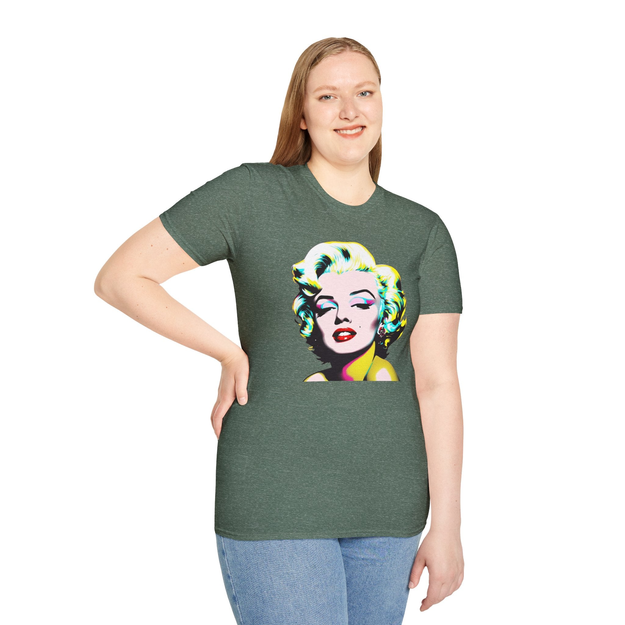 Pop Art Marilyn Monroe Unisex T-Shirt, Retro Tee, Vintage Style Shirt, Gift for Her, 90s Nostalgia Fashion