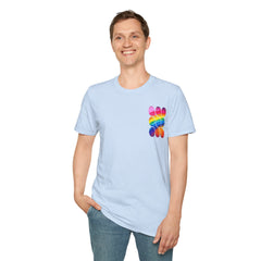 Vibrant Rainbow Softstyle T-Shirt, Unisex Pride Tee, LGBTQ+ Apparel, Colorful Casual Wear, Summer Festival Shirt
