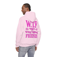 W.T.F. Wine Tasting Friends Hoodie - Unisex Heavy Blend Sweatshirt for Wine Lovers, Gift for Friends, Cozy Apparel for Tastings, Wine [...]