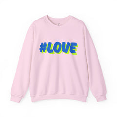 #Love Unisex Heavy Blend™ Crewneck Sweatshirt - Cozy Gift for Friends, Valentine's Day, Casual Wear, Gift for Her, Everyday Comfort
