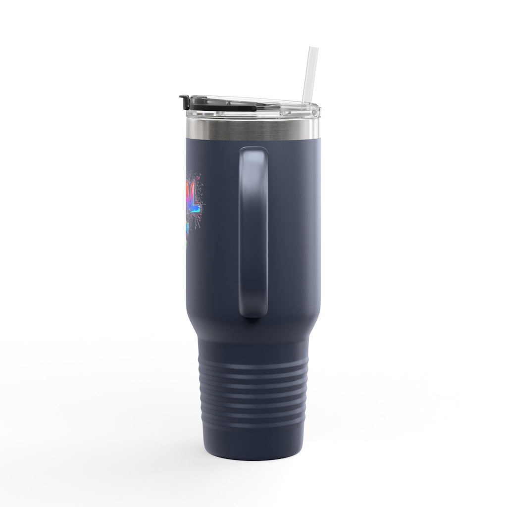 Colorful Insulated Travel Mug - 40oz with Deal Typography for Daily Adventures