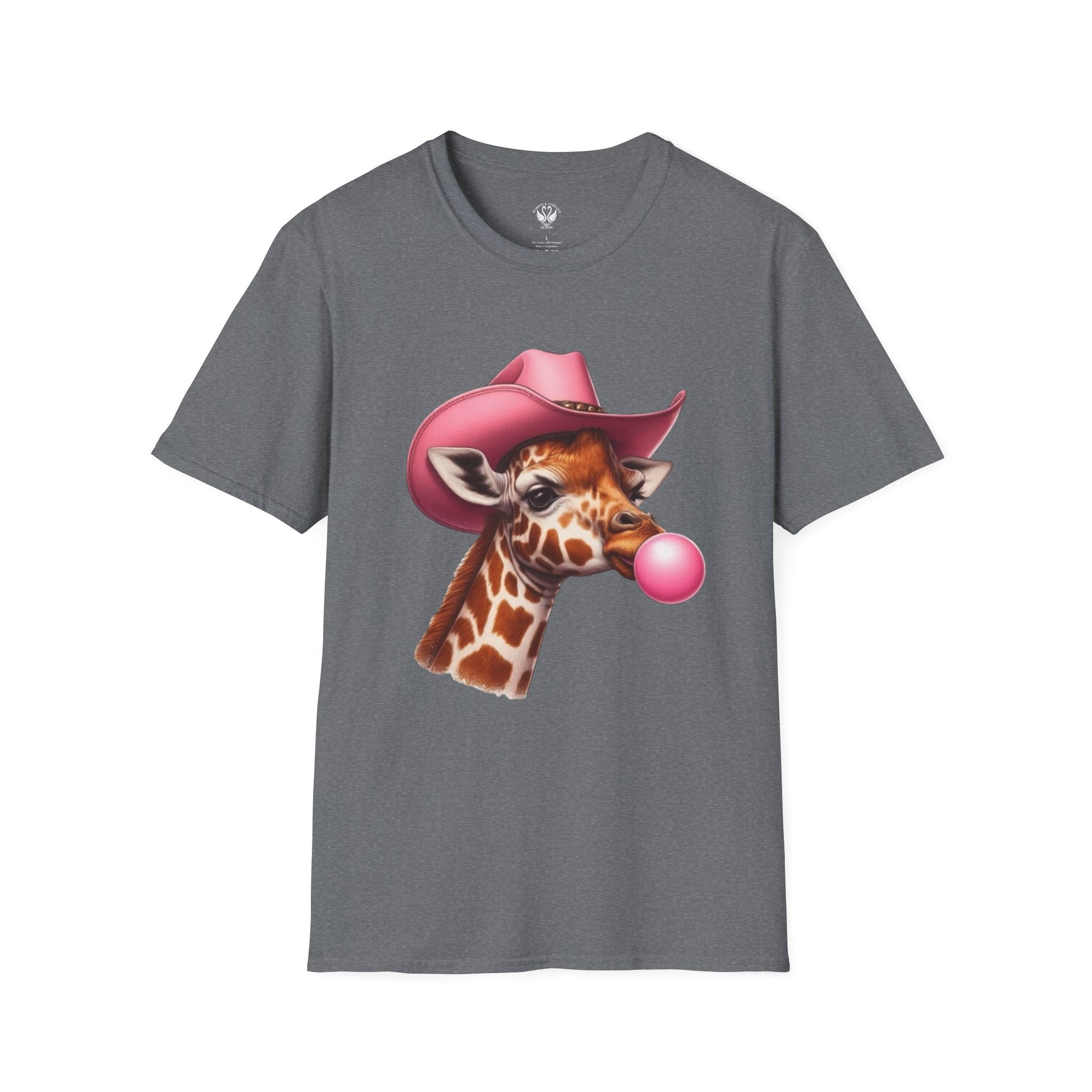 Whimsical Giraffe T-Shirt, Fun Casual Tee, Gifts for Animal Lovers, Birthday Apparel, Cute Graphic Shirt