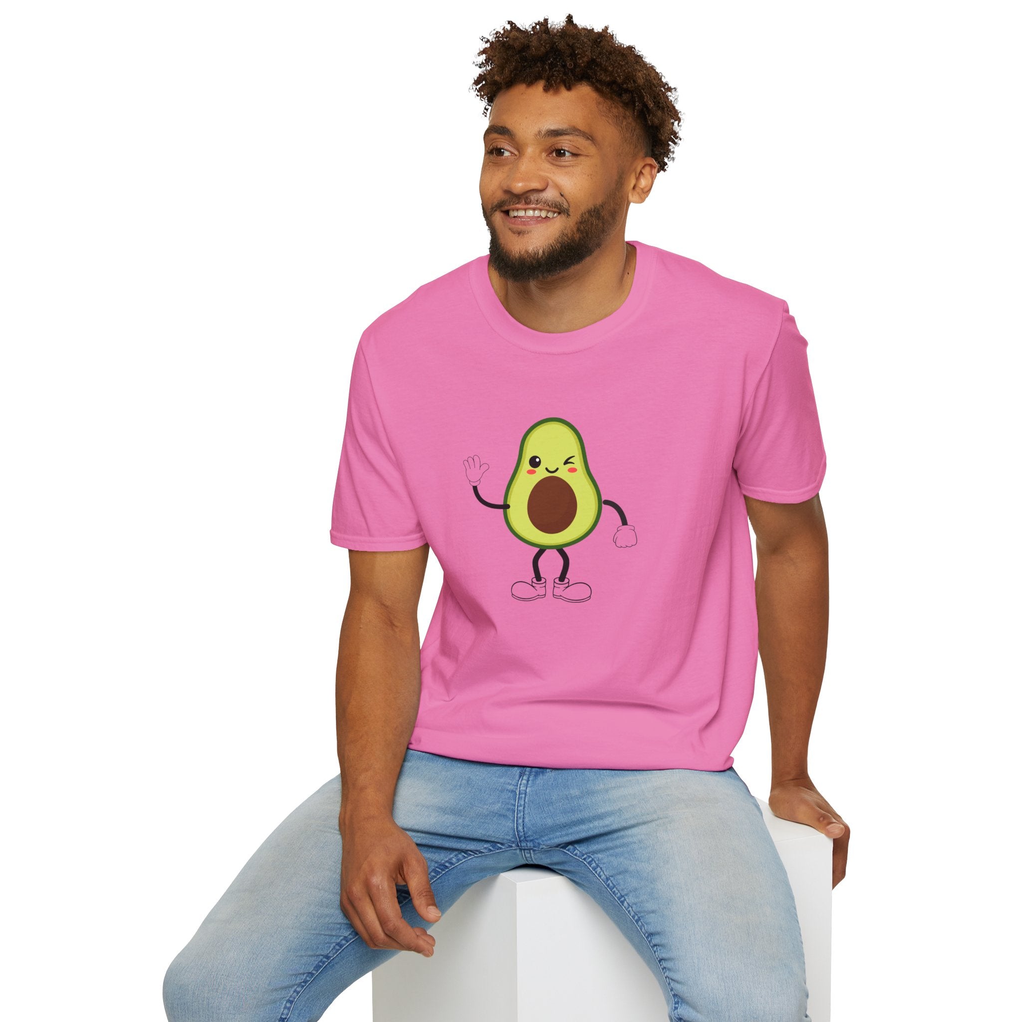 Cute Avocado Tee, Fun T-Shirt for Foodies, Gift for Friends, Cute Apparel, Casual Wear, Summer Outfit