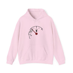 Fuel Gauge Graphic Hoodie, Unisex Sweatshirt for Gamers, Cozy Gift for Tech Lovers, Perfect for Casual Wear, Comfy Everyday Hoodie