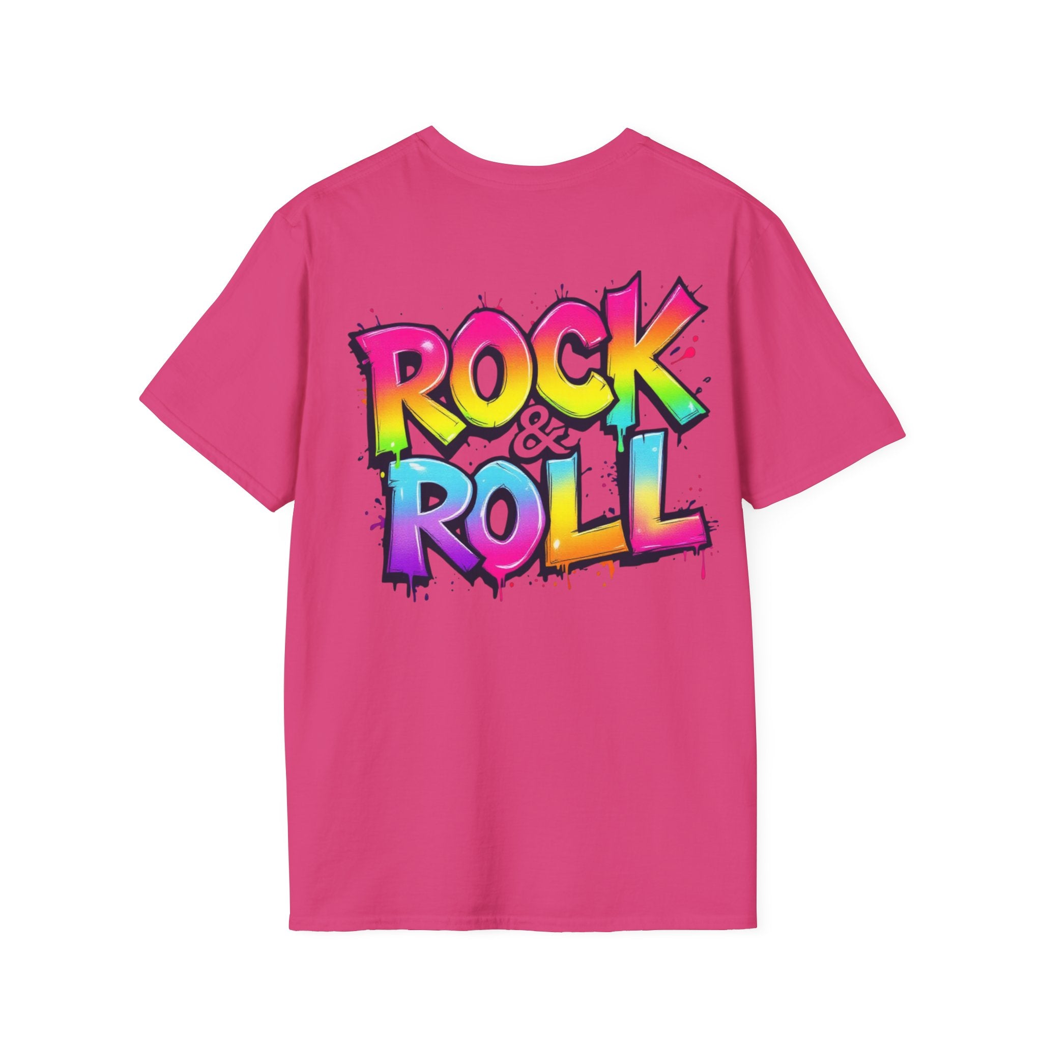 Colorful Rock & Roll Unisex T-Shirt, Vintage Music Tee, Festival Shirt, Gift for Music Lovers, Concert Apparel