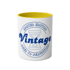 Vintage Limited Edition Two-Tone Coffee Mug - Aged to Perfection