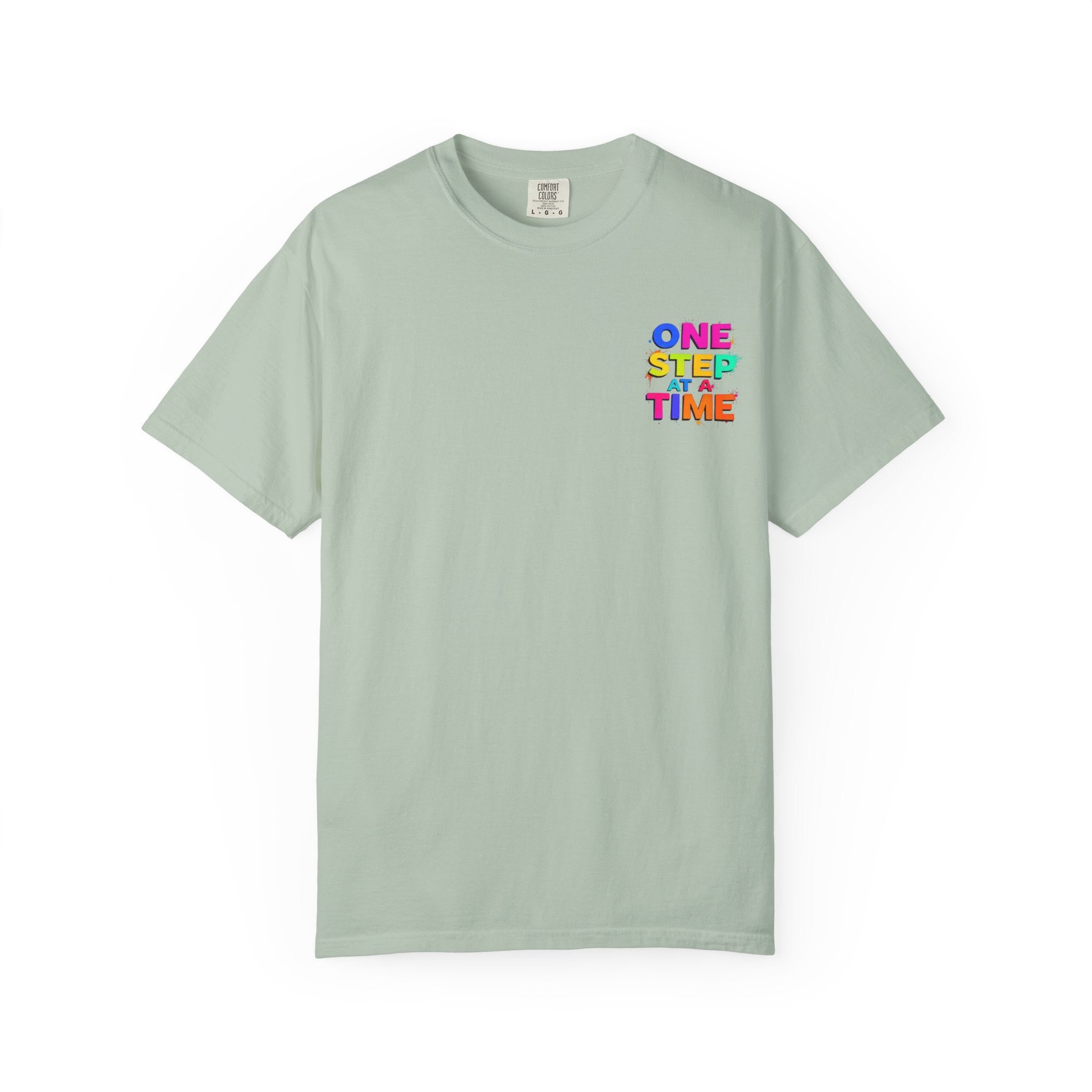 One Step at a Time Graphic T-Shirt, Unisex Vintage Tee, Perfect for Festivals, Beach Days, and Casual Wear, Gift for Sun Lovers