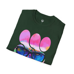 Vibrant Gorilla Graphic Tee, Unisex Softstyle T-Shirt, Funky Apparel, Casual Wear, Gift for Animal Lovers, Summer Collection