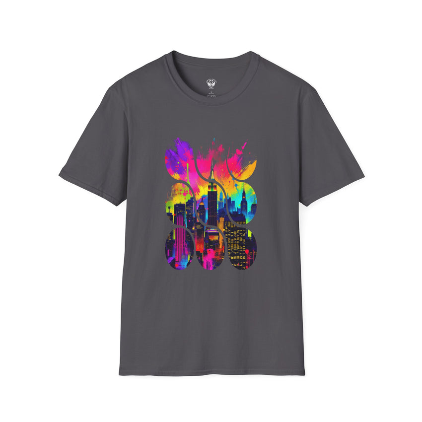 Vibrant Abstract Art T-Shirt | Unisex Graphic Tee, Casual Wear, Birthday Gift, Art Lovers Gift, Unique Fashion Statement