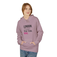 Stylish Travel Cities Hoodie - London, Paris, New York Design, Cozy Unisex Sweatshirt, Travel Lover Gift, Trendy Fashion
