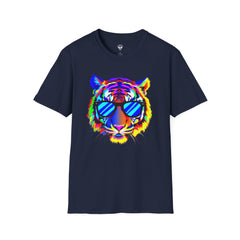 Colorful Tiger Graphic T-Shirt, Fun Apparel, Gift for Animal Lovers, Casual Wear, Summer Fashion, Festival Outfit