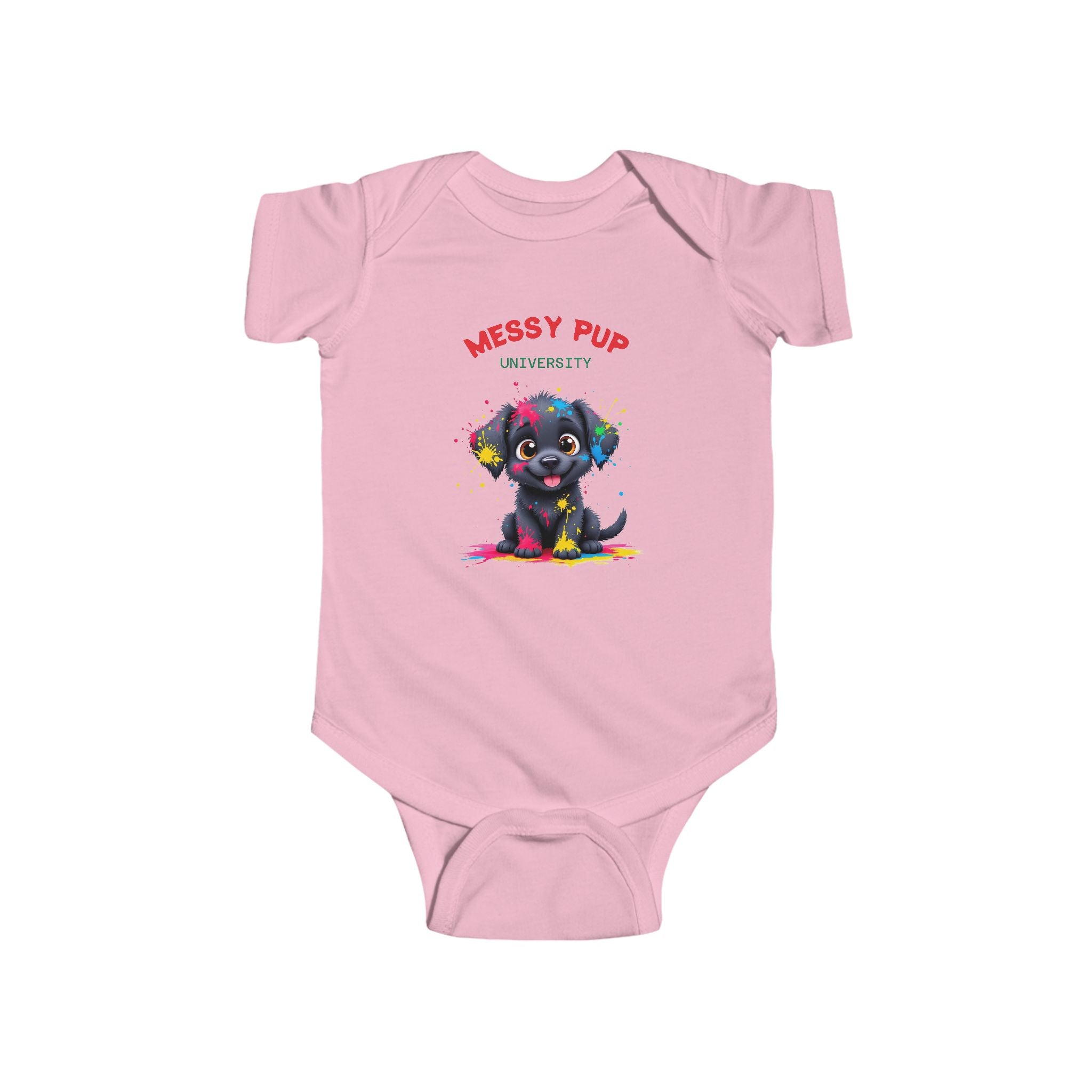 Messy Puppy University Infant Bodysuit - Cute & Playful Baby Apparel