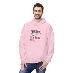 Stylish Travel Cities Hoodie - London, Paris, New York Design, Cozy Unisex Sweatshirt, Travel Lover Gift, Trendy Fashion