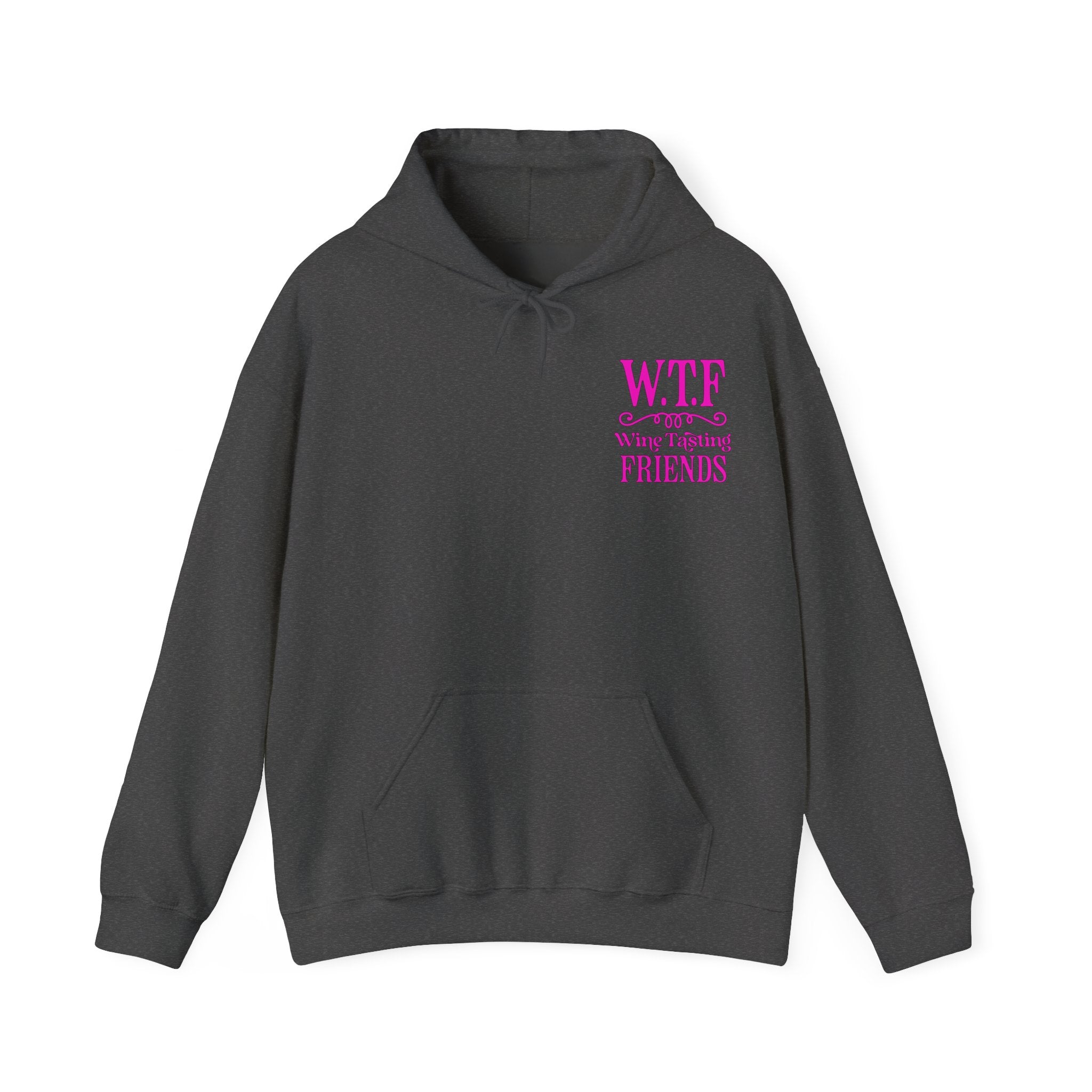 W.T.F. Wine Tasting Friends Hoodie - Unisex Heavy Blend Sweatshirt for Wine Lovers, Gift for Friends, Cozy Apparel for Tastings, Wine [...]