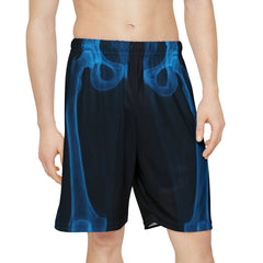 Blue Smoke Men's Sports Shorts - Athletic Gear, Activewear, Gym Shorts, Summer Apparel, Unique Sportswear