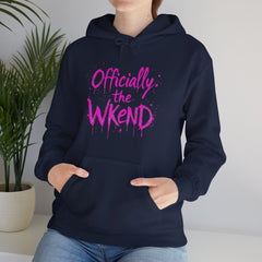 Officially the Wkend Hooded Sweatshirt, Unisex Weekend Sweatshirt, Cozy Hoodie for Relaxation, Ideal for Casual Outings, Perfect Gift [...]