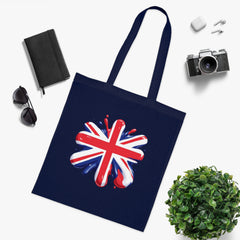 Union Jack Cotton Tote Bag, British Flag Tote, Eco-Friendly Shopping Bag, Travel and Everyday Use Bag, Gift for Patriots