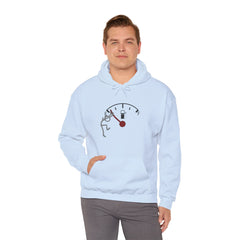 Fuel Gauge Graphic Hoodie, Unisex Sweatshirt for Gamers, Cozy Gift for Tech Lovers, Perfect for Casual Wear, Comfy Everyday Hoodie