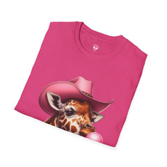 Whimsical Giraffe T-Shirt, Fun Casual Tee, Gifts for Animal Lovers, Birthday Apparel, Cute Graphic Shirt