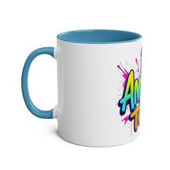 Inspirational Two-Tone Coffee Mug - Be Amazing Today! - 11oz