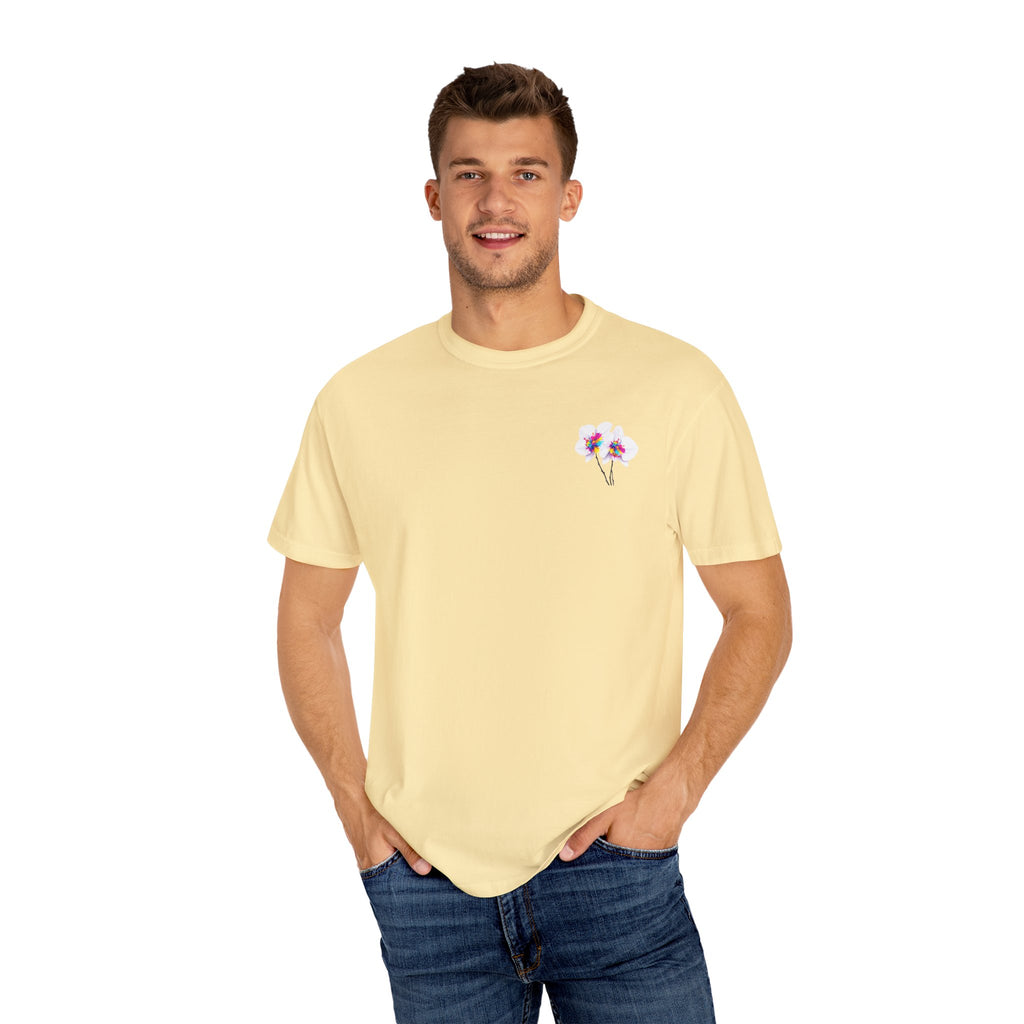 Flower  Unisex Party T-Shirt - Bright & Fun Graphic Tee for Celebrations, Summer Events, Festivals, Birthdays, Casual Wear