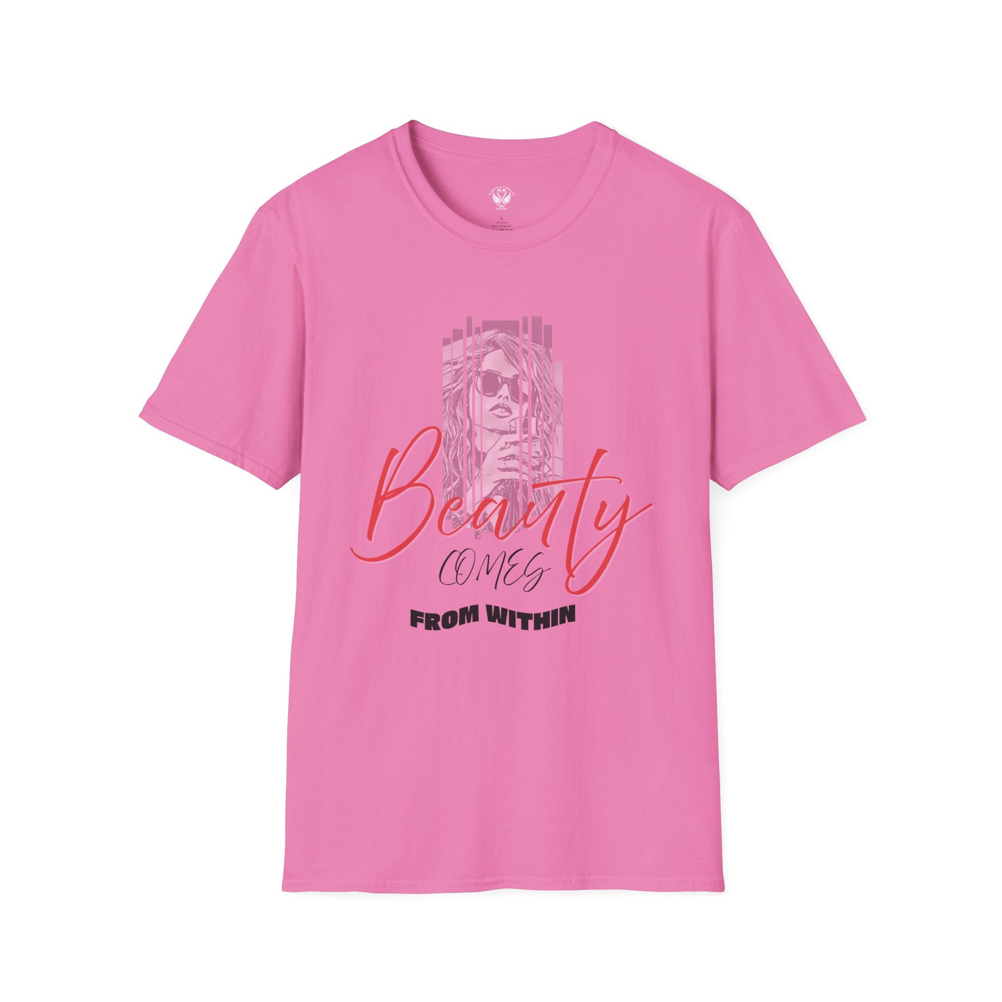 Beauty Comes From Within T-Shirt, Inspirational Tee, Gift for Her, Self-Love Shirt, Motivational Apparel, Unisex Casual Wear