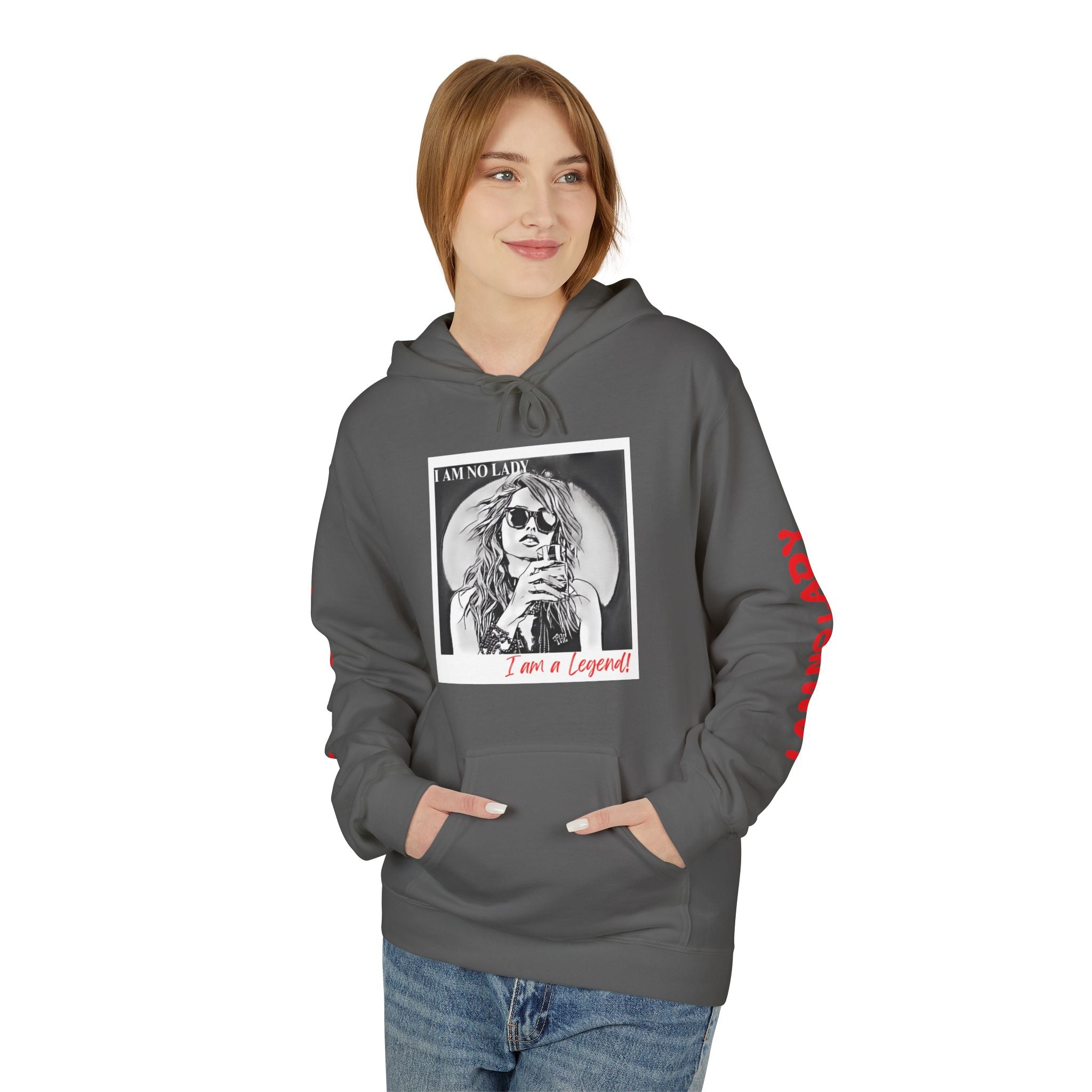 Legendary Spirit Hoodie - Unisex Fleece Sweatshirt, Motivational Gift, Trendy Streetwear, Perfect for Casual Days, Unique Statement Piece