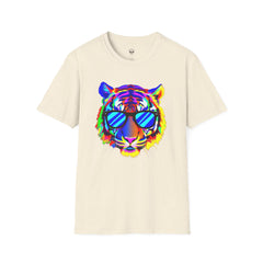 Colorful Tiger Graphic T-Shirt, Fun Apparel, Gift for Animal Lovers, Casual Wear, Summer Fashion, Festival Outfit