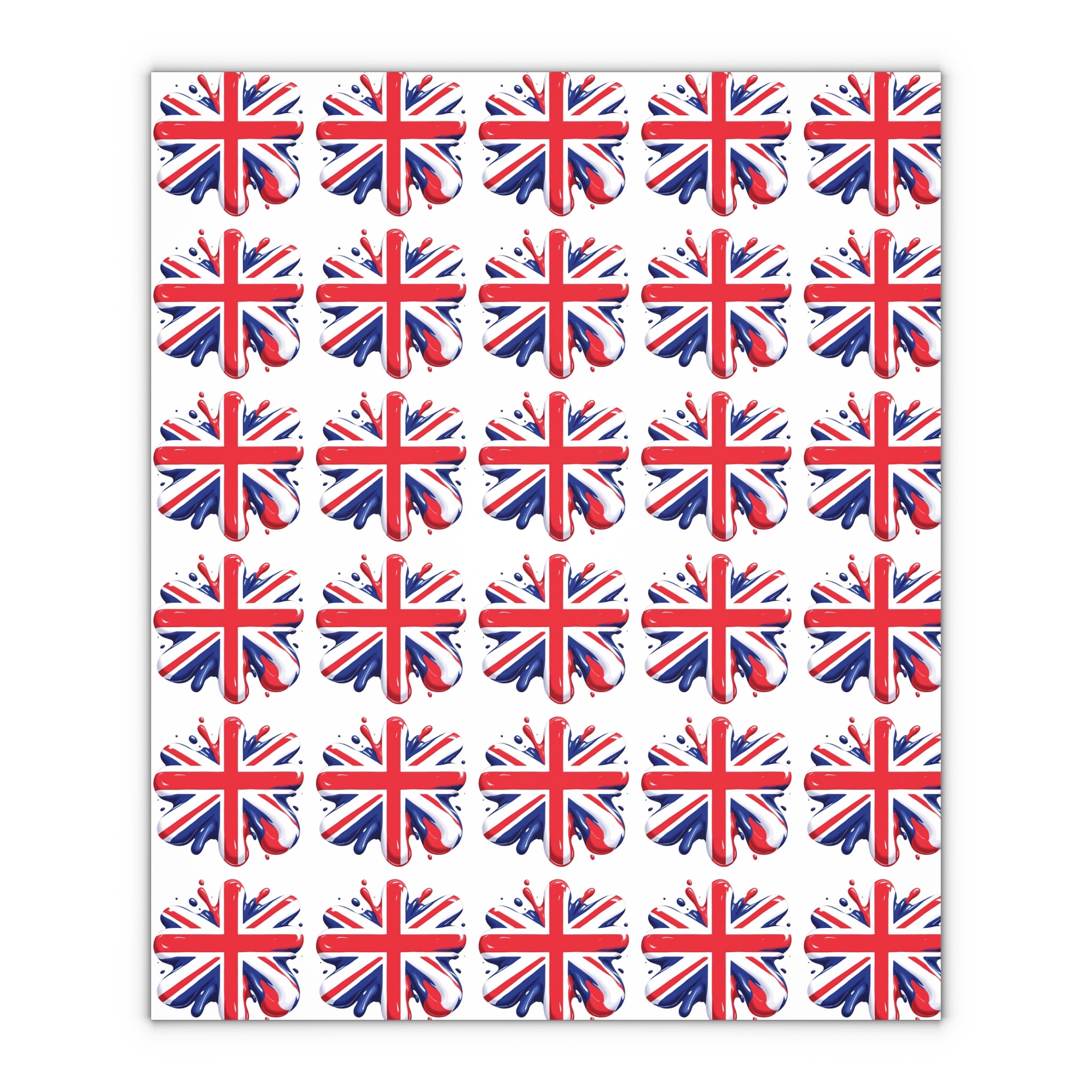 Union Jack Gift Wrapping Paper Sheets - Perfect for Celebrations & Holidays