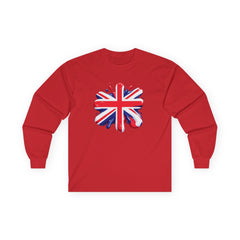 British Flag Long Sleeve Tee - Unisex Ultra Cotton, Perfect for Celebrations and Everyday Style
