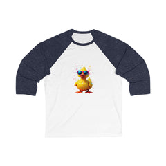 Cool Duck 3/4 Sleeve Tee | Unisex Baseball Shirt, Funny Gift, Casual Wear, Summer Outfit, Duck Lover