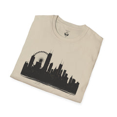 Skyline Unisex T-Shirt | City Lover Tee, Urban Art Shirt, Gift for Travelers, Vibrant Summer Apparel, Graphic T-Shirt