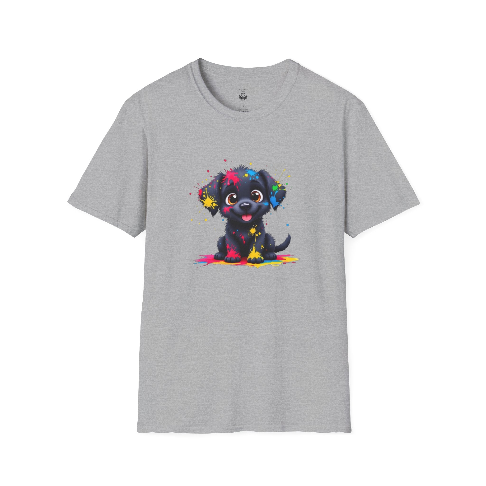 Cute Puppy Art Unisex T-Shirt, Dog Lover Shirt, Pet Parent Gift, Casual Wear, Funny Graphic Tee