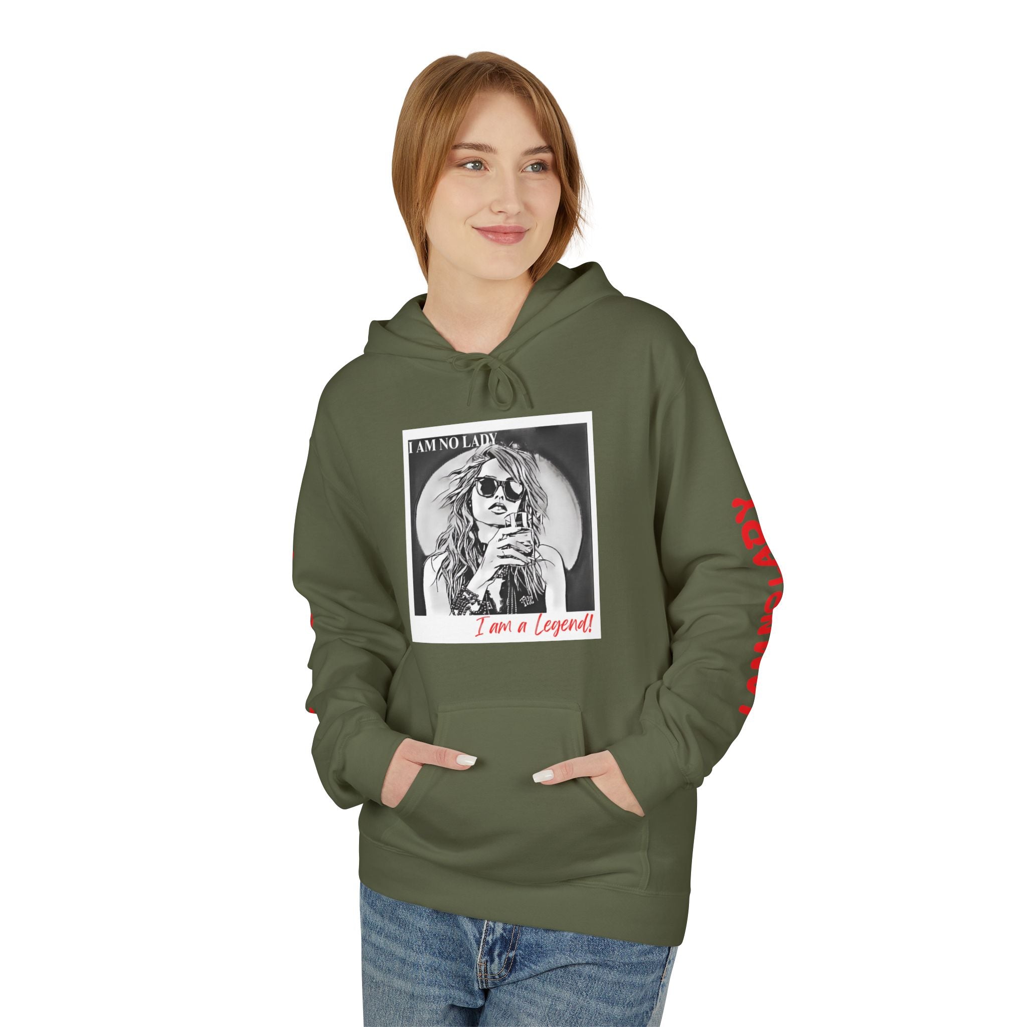 Legendary Spirit Hoodie - Unisex Fleece Sweatshirt, Motivational Gift, Trendy Streetwear, Perfect for Casual Days, Unique Statement Piece