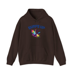 Surf's Up Unisex Heavy Blend Hooded Sweatshirt - Vibrant Beachwear for Surfers