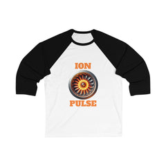 Unisex 3/4 Sleeve Baseball Tee - ION PULSE Graphic Shirt, Casual Sportswear, Cool Gift for Sports Lovers, Streetwear, Everyday Style