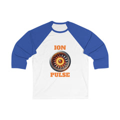 Unisex 3/4 Sleeve Baseball Tee - ION PULSE Graphic Shirt, Casual Sportswear, Cool Gift for Sports Lovers, Streetwear, Everyday Style